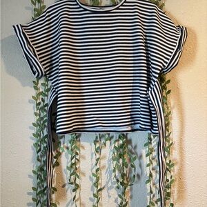 Women’s express Striped Dark Blue and White Women's Top